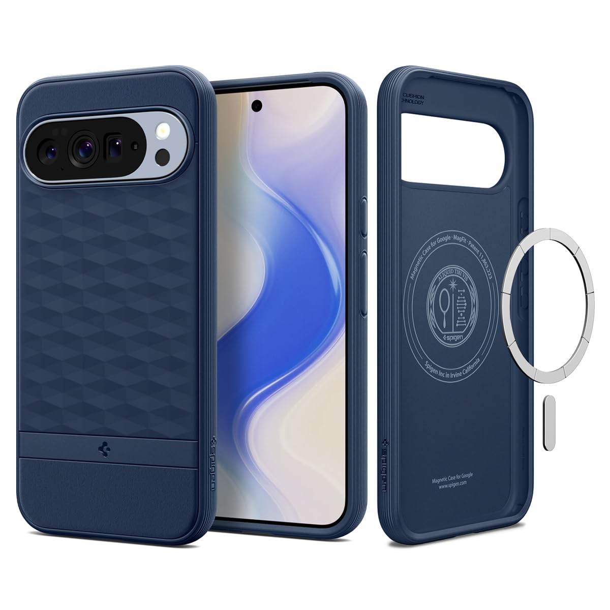 Spigen For Pixel 10/10 Pro Case, Parallax Magfit (2025) [Designed For Pixelsnap, Compatible With Magsafe Accessories] - Midnight