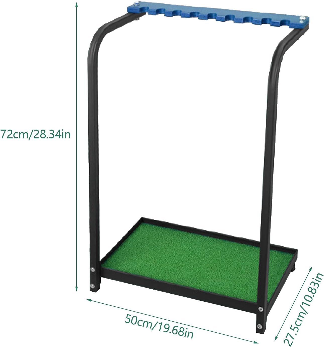 Golf Putter Stand, Metal Golf Clubs Organizer Rack Holder Display Shelf, Golf Club Set Storage Golf Putter Rack for 9 Putters
