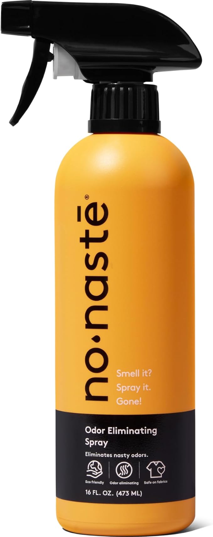 Nonaste Odor Eliminating Spray for Shoes, Gym Bags, Sports Gear & Yoga (16 Oz, Pack of 1) | Long-Lasting Fabric Refresher with Enzymes | Shoe Deodorizer & Gym Bag Deodorizer, Fabric-Safe
