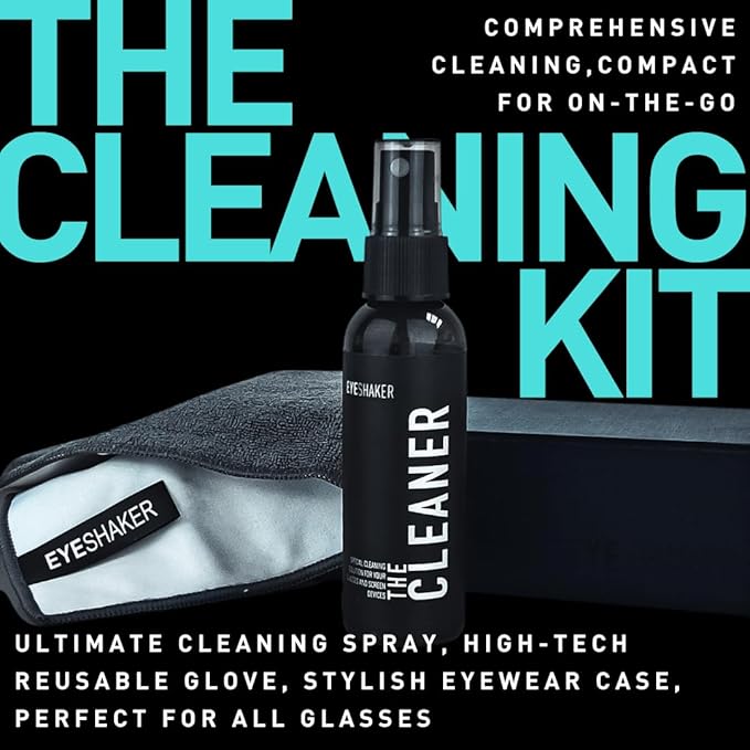 Screen Cleaning Set with Microfiber Cloth Cleaning Solution and Spray Bottle - Display Cleaner for LCD, LED, QLED, OLED, TFT monitors and Mobile Phone Displays