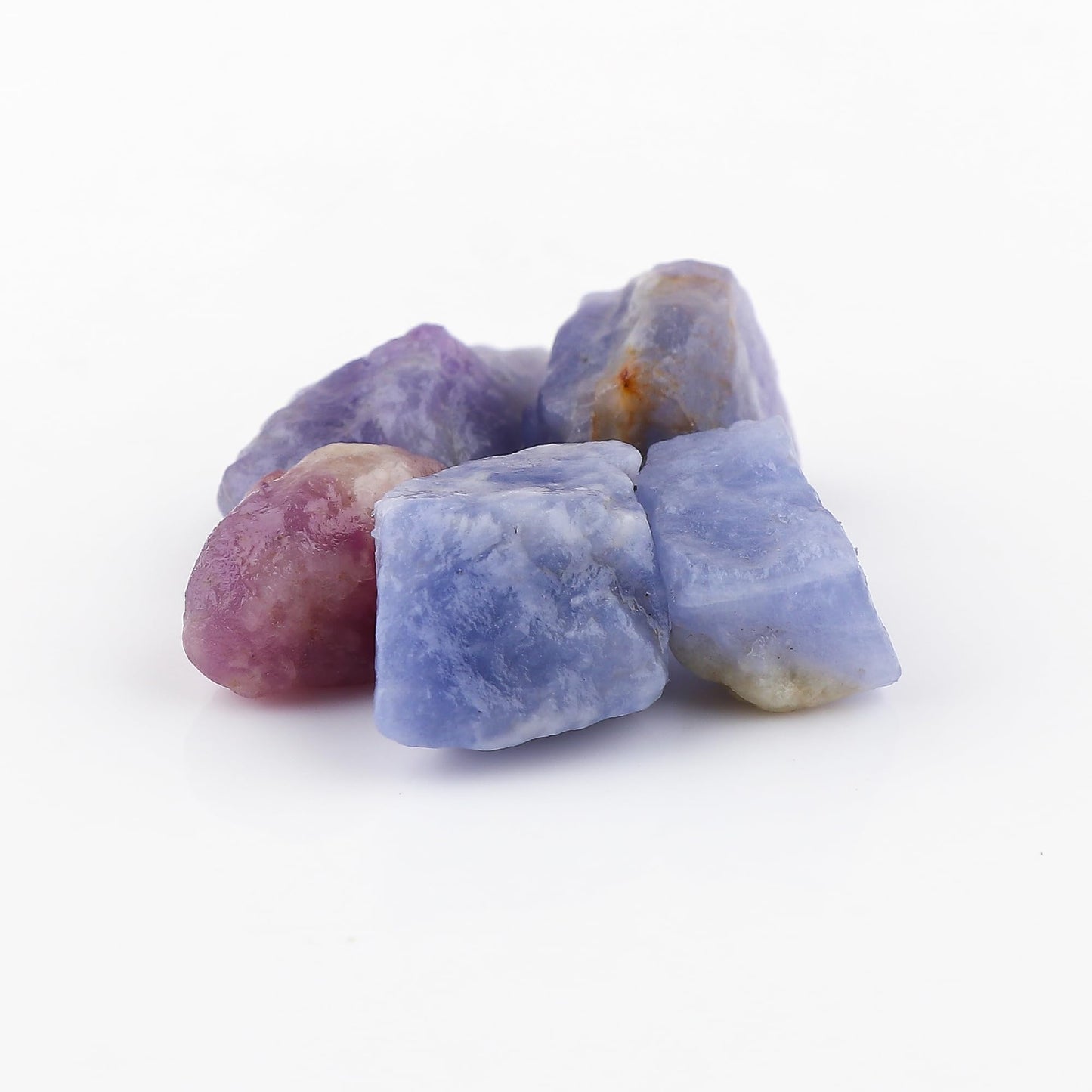 CRYSTALINES 5pcs AAA Grade Wholesale Natural Raw Hackmanite Gemstone, Untreated Rough Stone, Bulk Loose Supplies, DIY-Jewelry Making, Chakra Healing Crystals, Wire Wrapping, Gem Collection