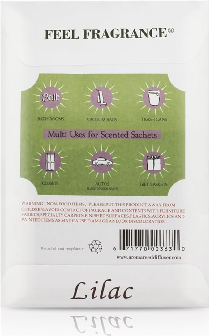 Scented Sachets Bags for Drawers and Closets Lot of 12 (Lilac)