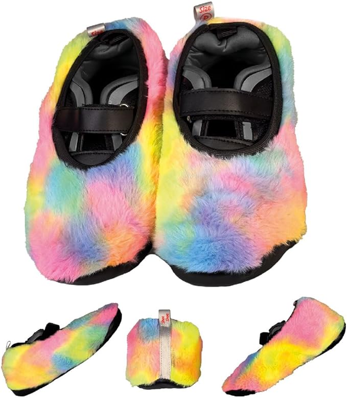 Premium Adult and Kid Shoe Covers - Keep your space clean: Home, Car, After Sports, Suitcase, Classroom - Durable, Machine-washable, Non-slip, Reusable (1 pair) for INDOOR USE