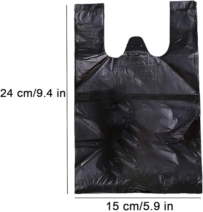 Sanitary Napkin Disposal Bags, 200 PCS Personal Disposal Bags For Women Trash Bags With Handle For Feminine Hygiene Product - Black