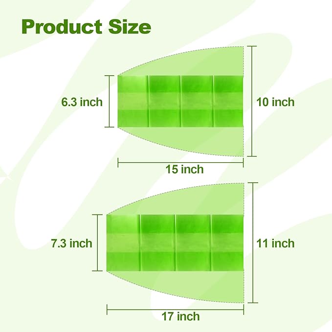 Green Fresh Bags, Keep it Fresh Produce Bags Reusable Green Fresh Bags Keeps Fruits, Vegetables and Cut Flowers, Fresh Longer, BPA-Free (20 Pack)