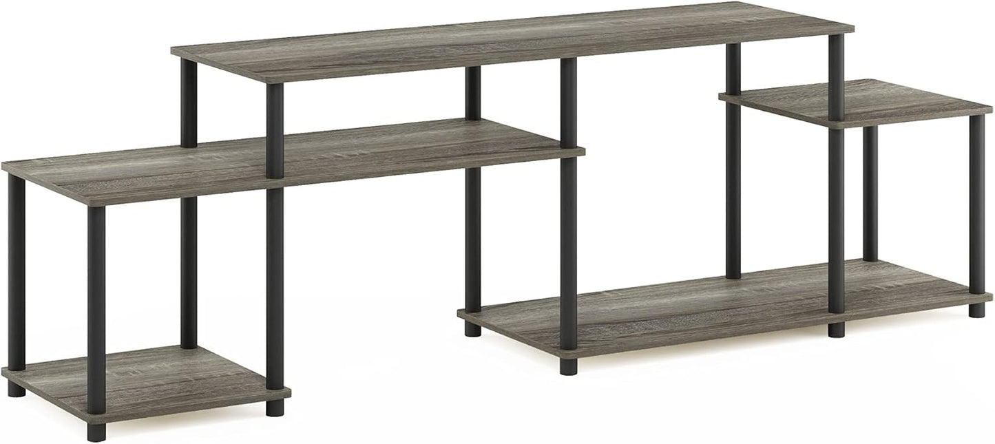 Furinno Turn-N-Tube Handel Stand for TV up to 55 Inch, French Oak