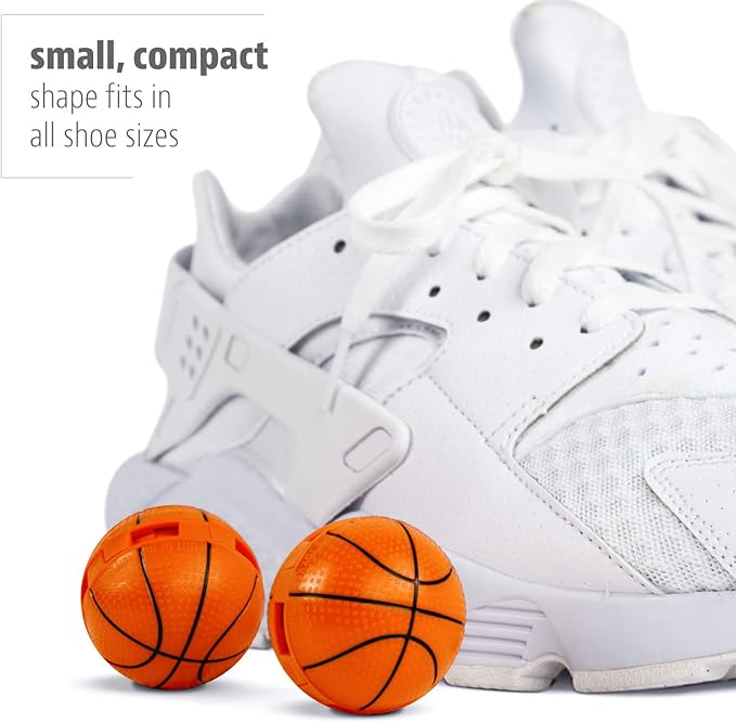 Sneaker Balls Odor-Fighting Shoe Fresheners, Eliminates Unpleasant Smells, Perfect For Sneakers, Gym Bags, Gear Bags, Drawers, Lockers, And More!, Football, 2 Pack