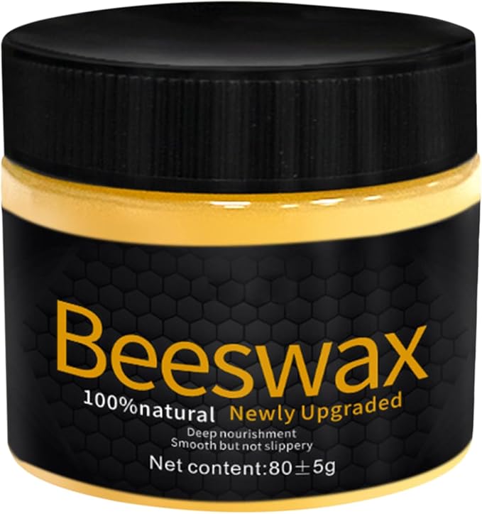Beeswax Polish – Natural Wood Furniture Restorer, Deep Nourishing Repair Wax, Protective Shine Coating, Wood Maintenance Solution for Cabinets, Tables, Hardwood Floors