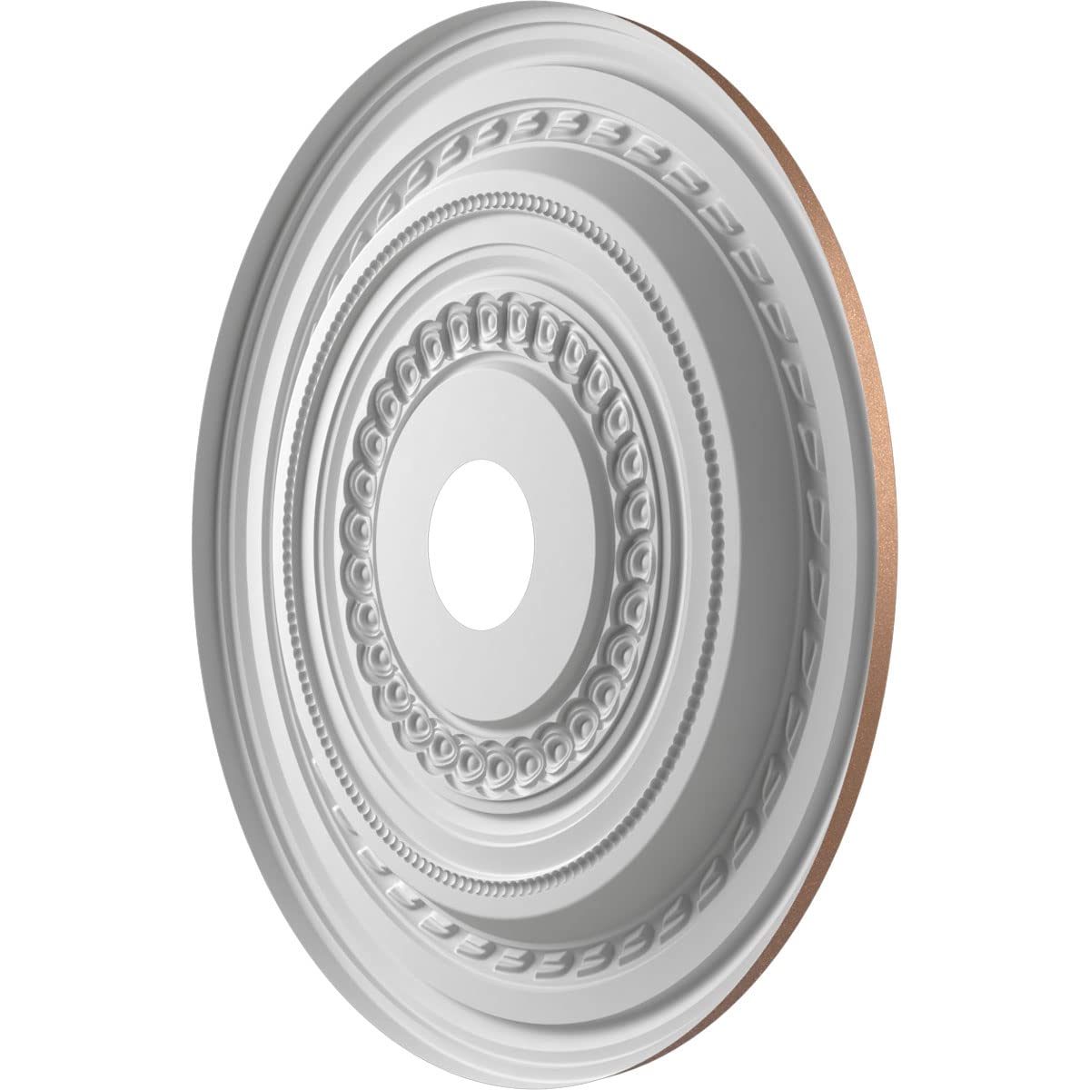 Ekena Millwork 22Od X 3 1/2Id X 1P Cole Thermoformed Pvc Ceiling Medallion (Fits Canopies Up To 6), Aged Copper