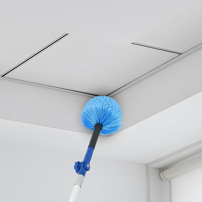 Telescoping Extension Pole, 6-24FT Multi-Purpose Extendable Pole with Universal Twist-on Metal Tip, Aluminum Telescopic for Paint Roller, Duster and Cleaning