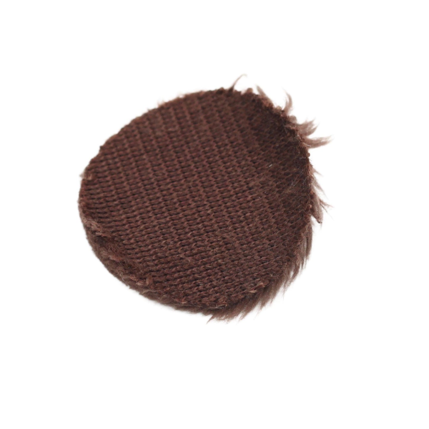 Ursa Plush Circles - 5Mm Length Short Fur Lav Covers. Reusable & Super Soft. 25Mm Diameter (100X Circles, Brown)