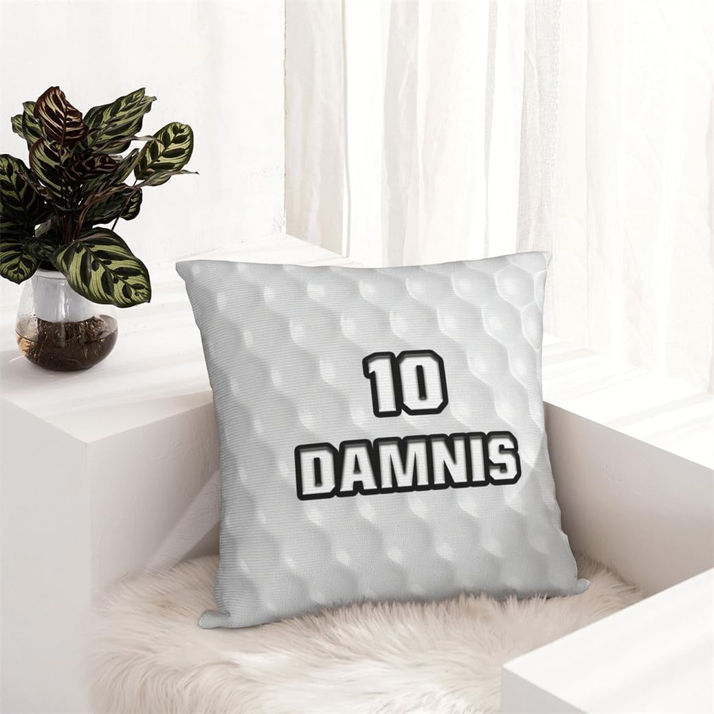 Golf Lovers Home Decor Gifts Personalized Sport Enthusiast Pillowcase Gifts Custom Name Funny Ball Sport Theme Throw Pillow Cover Customized Funny Ball Theme Golf Throw Pillowcase for Sofa Bedding
