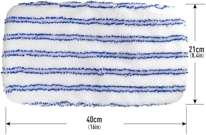 Masthome Microfiber Mop Refills 15x8 inches, 3 Pack, Washable & Reusable Microfiber Mop Pads for Wet and Dry Use, Large Surface Mop Replacement Pads for Flat Mop B076HM59FX, B07RQXR7PN