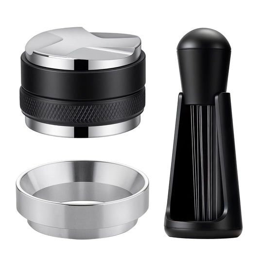 Choxila Espresso Tools Kit – 51mm 2-in-1 Distributor & Tamper, WDT Tool with Needles, Magnetic Dosing Funnel, Espresso Tamper, Espresso Machine Accessories