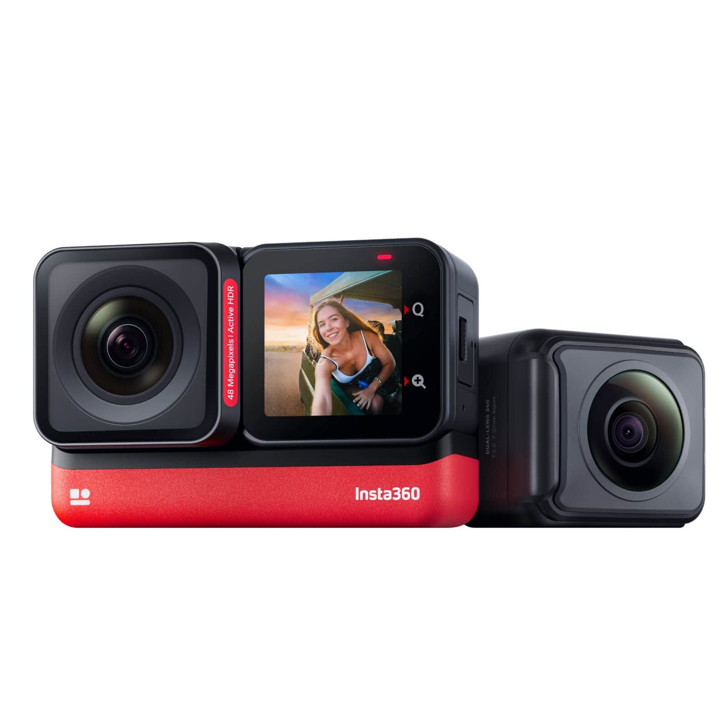 Insta360 One Rs Twin Edition - Waterproof 4K 60Fps Action Camera & 5.7K 360 Camera With Interchangeable Lenses, Stabilization, 4