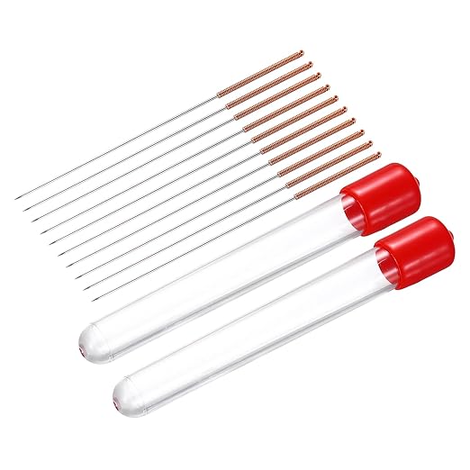 MECCANIXITY 10Pcs 3D Printer Nozzle Cleaning Kit Precision 1mm Stainless Steel Cleaner Needles for 3D Printer Clog Removal, Maintenance
