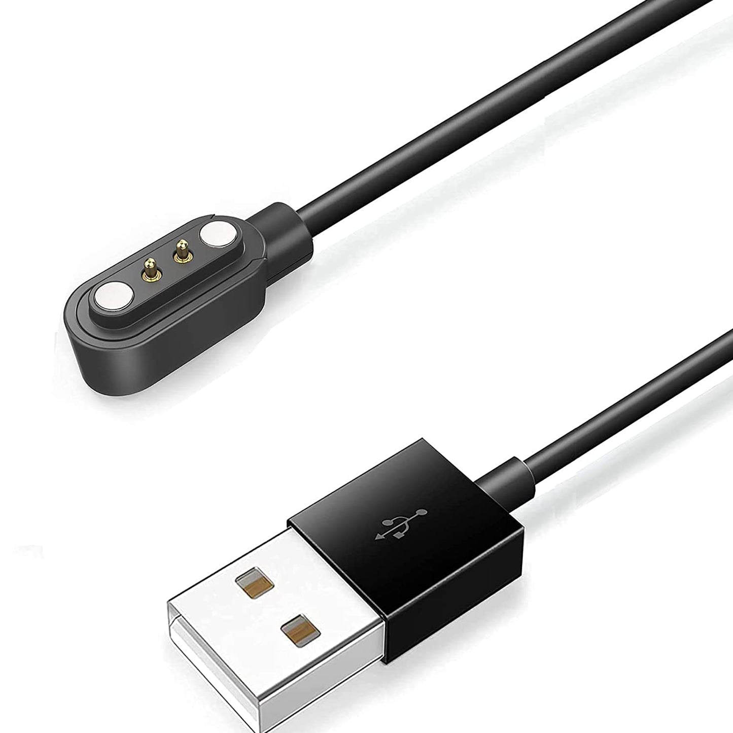 Compatible For Lige Smart Watch Charger, Magnetic Usb Replacement Charging Cable Compatible With Lige Smart Watch (2 Pack-Black+