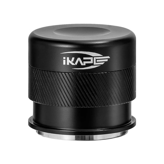 IKAPE 53mm Espresso Tamper, Premium Barista Coffee Calibrated Tamper with Spring Loaded, 100% Stainless Steel Tamper Compatible with 54MM Breville Bottomless Portafilter (Black)