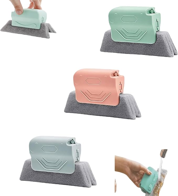 3Pcs Window Track Cleaner,Magic Window Track Cleaner,Suitable for Cleaning Small Spaces of Doors,Windows, and Tracks Window Sill Cleaner Tool