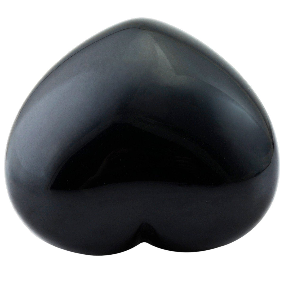 rockcloud Healing Crystal Black Obsidian Heart Love Carved Palm Worry Stone Chakra Reiki Balancing