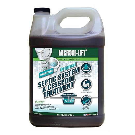 MICROBE-LIFT Original Septic System and Cesspool Treatment, Septic Tank Treatment Liquid, 1 Gallon