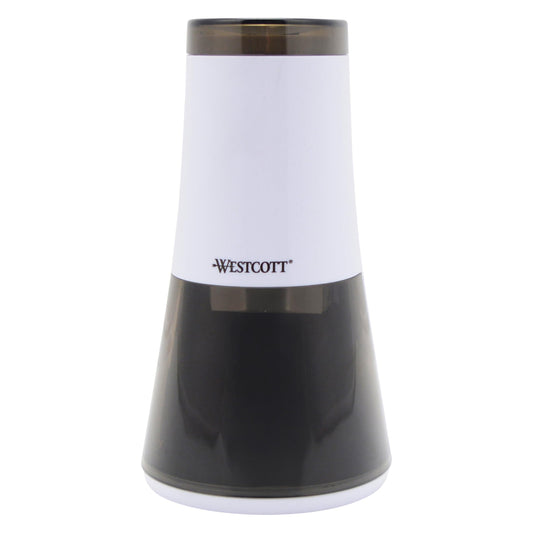 Westcott iPoint Curve Electric Pencil Sharpener, White