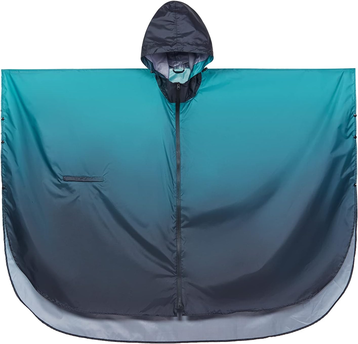 SaphiRose Rain Poncho Jacket Coat Hooded for Adults with Pockets