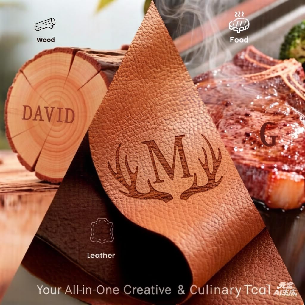 1 Inch Branding Iron Kit – Wood Burning & Leather Crafting Stamps Set with Animal, Western Symbols, Letters & Numbers for Woodworking Leather Branding BBQ Food Marking (Number/Alphabet/Antlers Set)