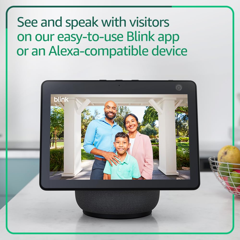 Blink Video Doorbell (Newest Model) - Head-To-Toe Hd View, Two-Year Battery Life, And Simple Setup. Sync Module Core Included -