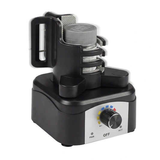 Vortex Mixer Shaker, 500-3200 RPM Adjustable Speed - Hands-Free Electric Paint Mixer for Hobby Model Paints, Tattoo Ink, Nail Polish & Lab Test Tubes - Includes Stable Holder