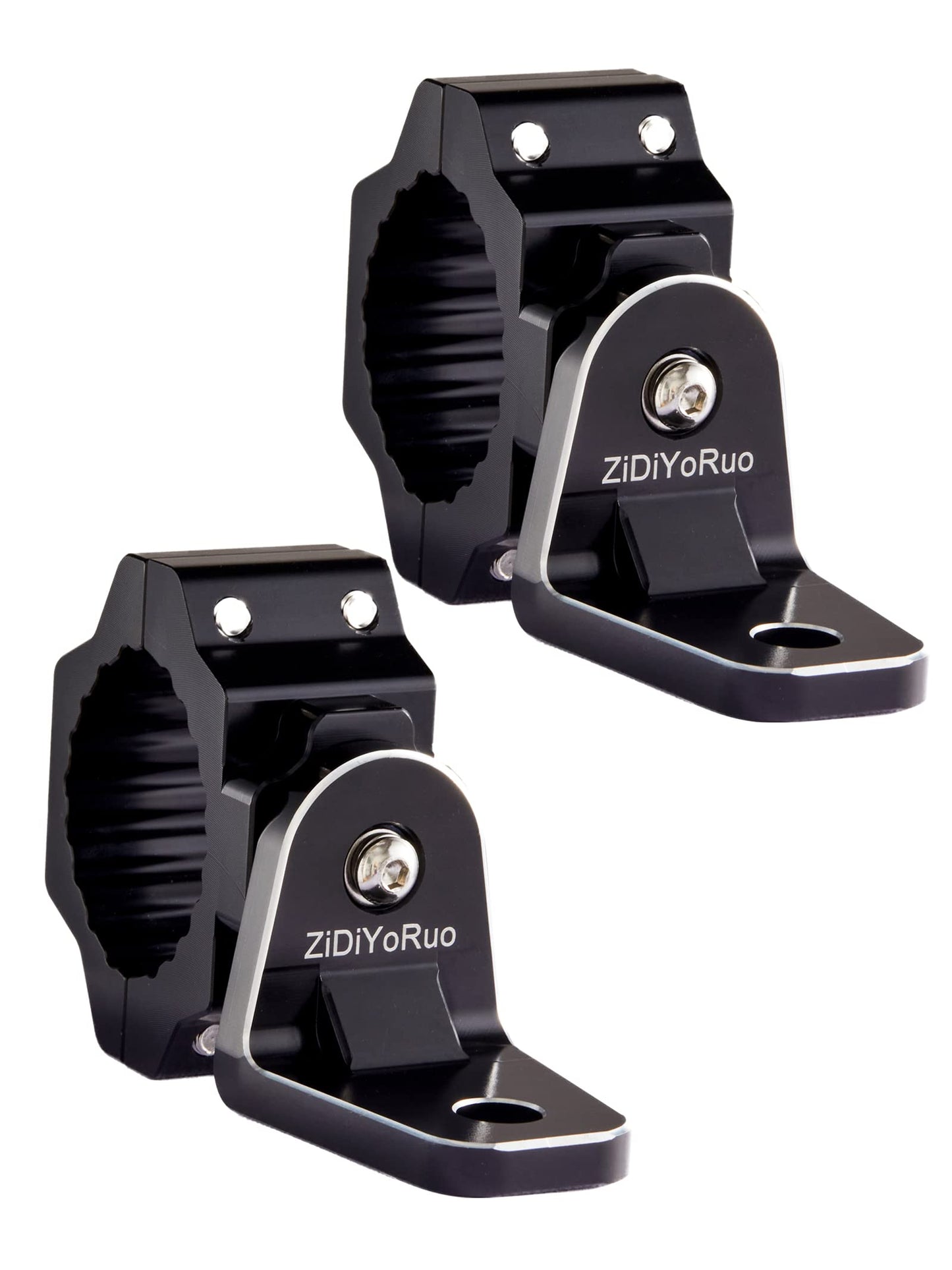 Zidiyoruo Utv Whip Light Mount - Easy To Install On 1.75 To 2 Roll Bar, Aluminum Alloy Mounting Bracket, 360 Adjustable Design F