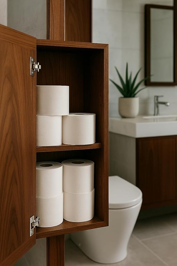 Bamboo Toilet Paper, 48 Rolls – 2-Ply, 1000 Sheets, Sustainable Tree-Free Bulk for Business, Commercial & Educational Environments