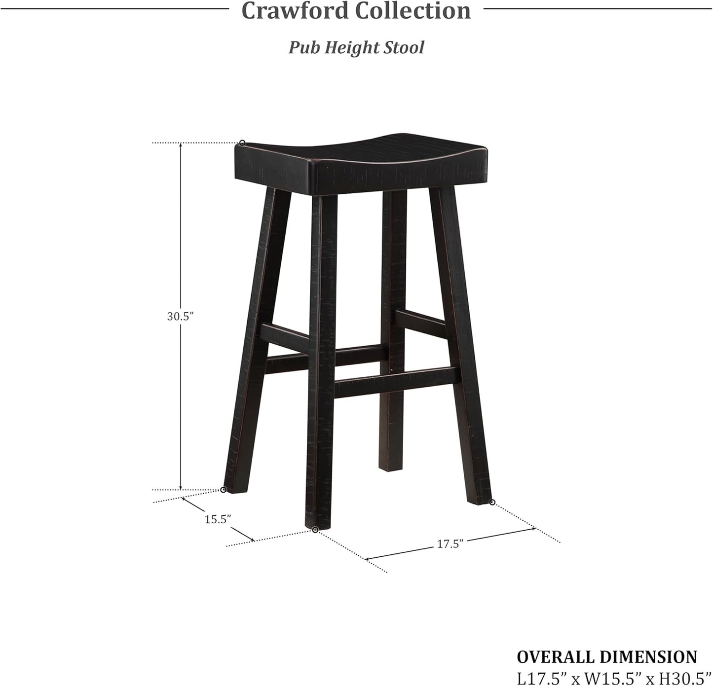 Lexicon Bar Table Set for 3, Small Kitchen Table Set Kitchen Island Table with 3 Saddle Bar Stools, 4 Piece Dining Table Set for Breakfast Nook, Living Room, Apartment, Pub Height, Black