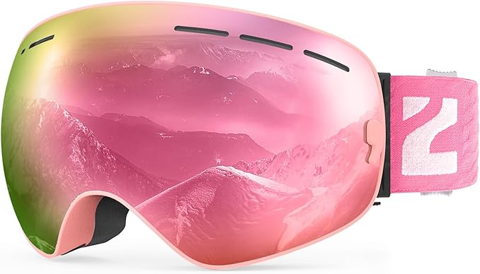 ZIONOR X Ski Goggles - OTG Snowboard Goggles Detachable Lens for Men Women Adult