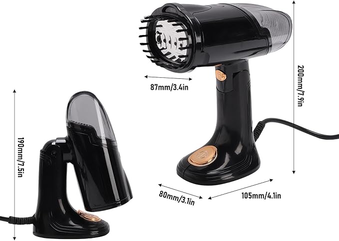 Steamer for Clothes, Handheld Clothes Steamer with 128ML Tank, 1500W Strong Power, Portable Travel Garment Wrinkle Remover for Wool Cotton Silk Fabrics