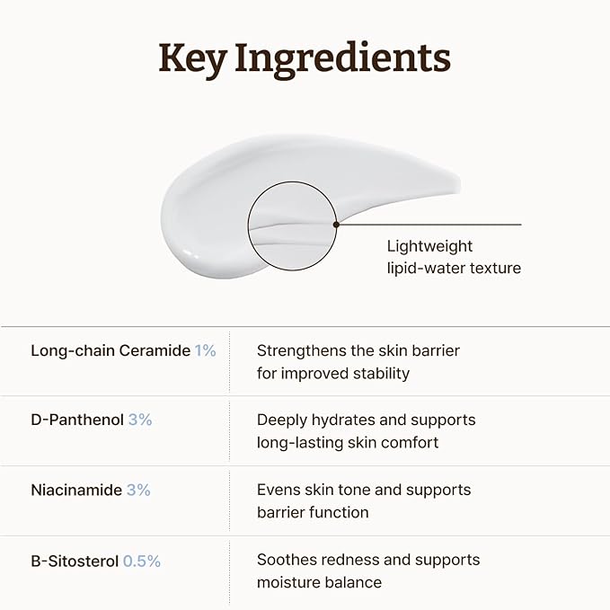 Dr. Reju-All Advanced LC-Ceramide Barrier Cream - Patented Long Chain Ceramide Deep Hydration - Lightweight Korean Face Moisturizer for Strengthening Skin Barrier - 1.69 Fl Oz