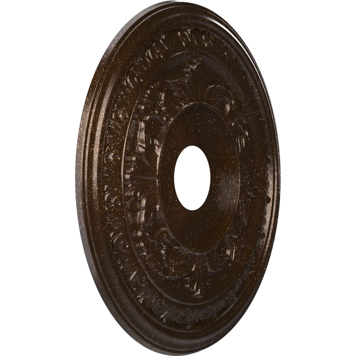 Ekena Millwork Cmp19Baamb Baltimore Thermoformed Pvc Ceiling Medallion (Fits Canopies Up To 7 3/4), 19Od X 3 1/2Id X 1P, Texture