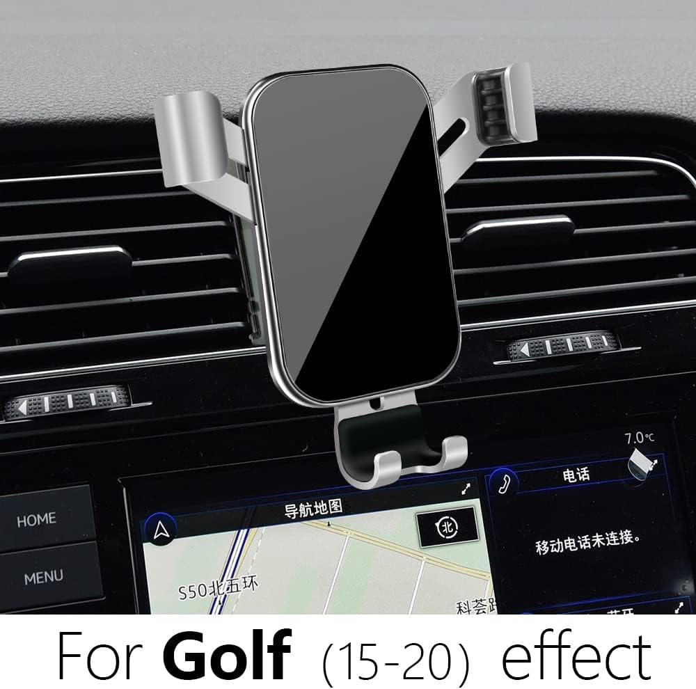 LUNQIN Car Phone Holder for Volkswagen Golf GTI 2015-2021 & VW Golf R 2015-2021 MK7 MK7.5 Hatchback Auto Interior Accessories Best Cell Phones Mount Cellphone Mobile Cradle Charging Navigation Bracket