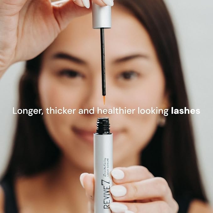 Original Revive7 Revitalizing Lash Serum for Eyelash Thickness - Eyelash Serum Brow Enhancer Eyelash Eyebrow - Lash Enhanced Formula for Longer, Full and Thicker Natural Eyelash, Made in Canada (3 ml)
