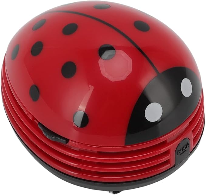 Keenso Portable Mini Desktop Vacuum Cleaner Quiet Strong Suction Wireless Home Office Car Red