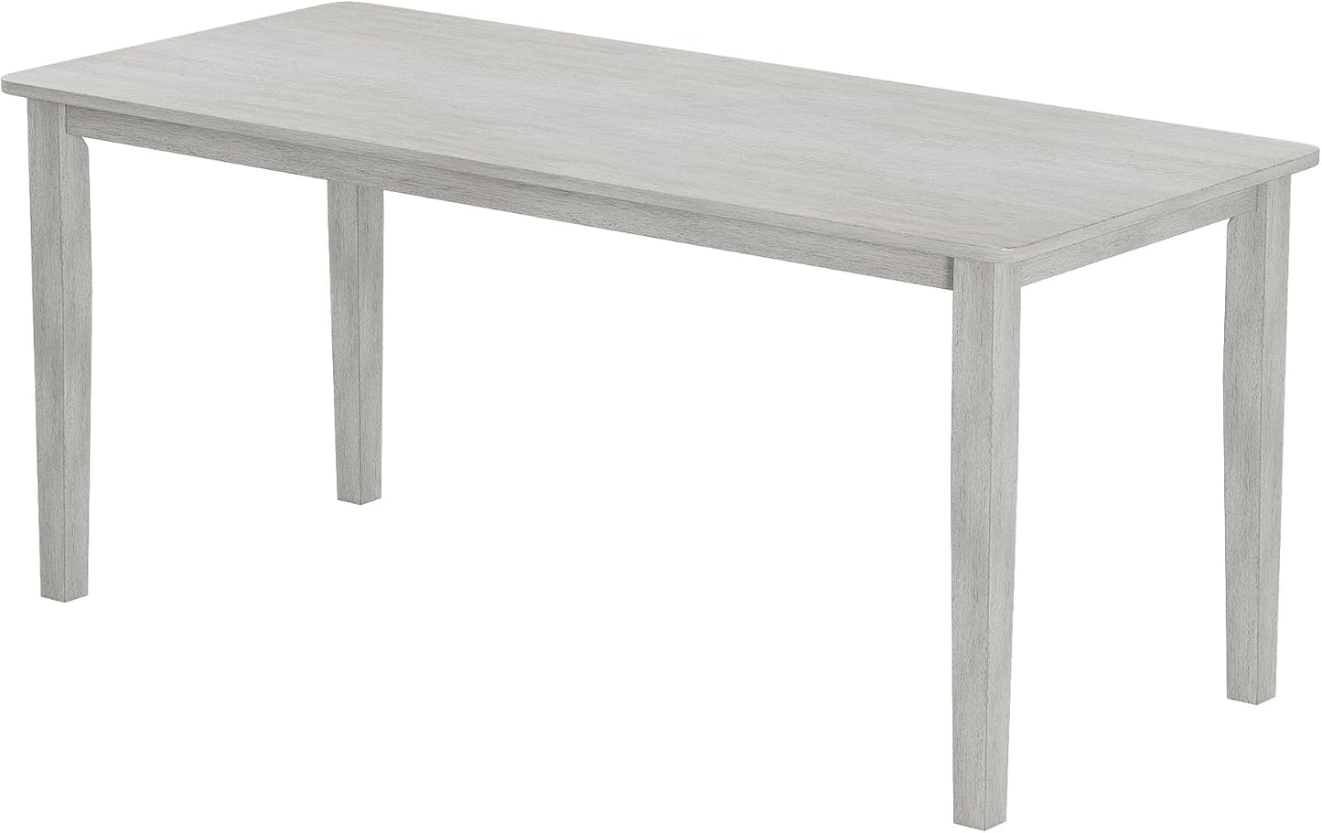 Solid Wood Dining Table, Part of Dining Table Set, Mix and Match Table, Chairs Sold Separately for Dining Room, Kitchen, Grey