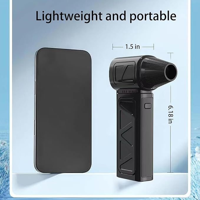 Compressed Air Duster 130000 RPM Electric Air Duster, Reusable no Canned Keyboard Cleaner for Office, Cordless Air Duster for Computer/Car