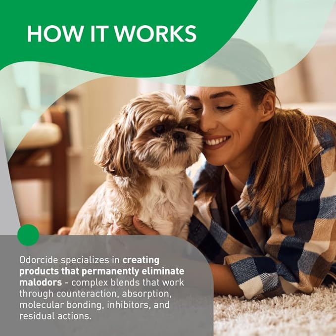 Odorcide Duralast Crisp Mountain Air Pet Urine Odor Eliminator – Pet Deodorizers for Home for Strong Odors – Pet Urine Deodorizer – Pet Odor Eliminator for Home w/Non-Enzymatic Formula (1 Gallon)