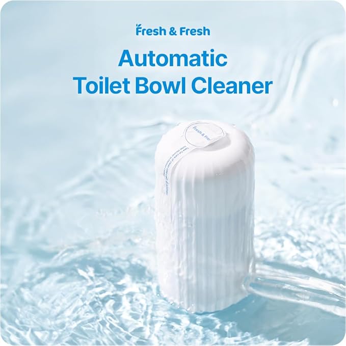 Fresh & Fresh Automatic Toilet Bowl Cleaners (Sky Blue) - 4 Bottles(UPTO 2500 FLUSHES/Bottle), Commercial and Residential Toilet Cleaner 3-4 MONTH Lasting Toilet Bowl Cleaner Bottle