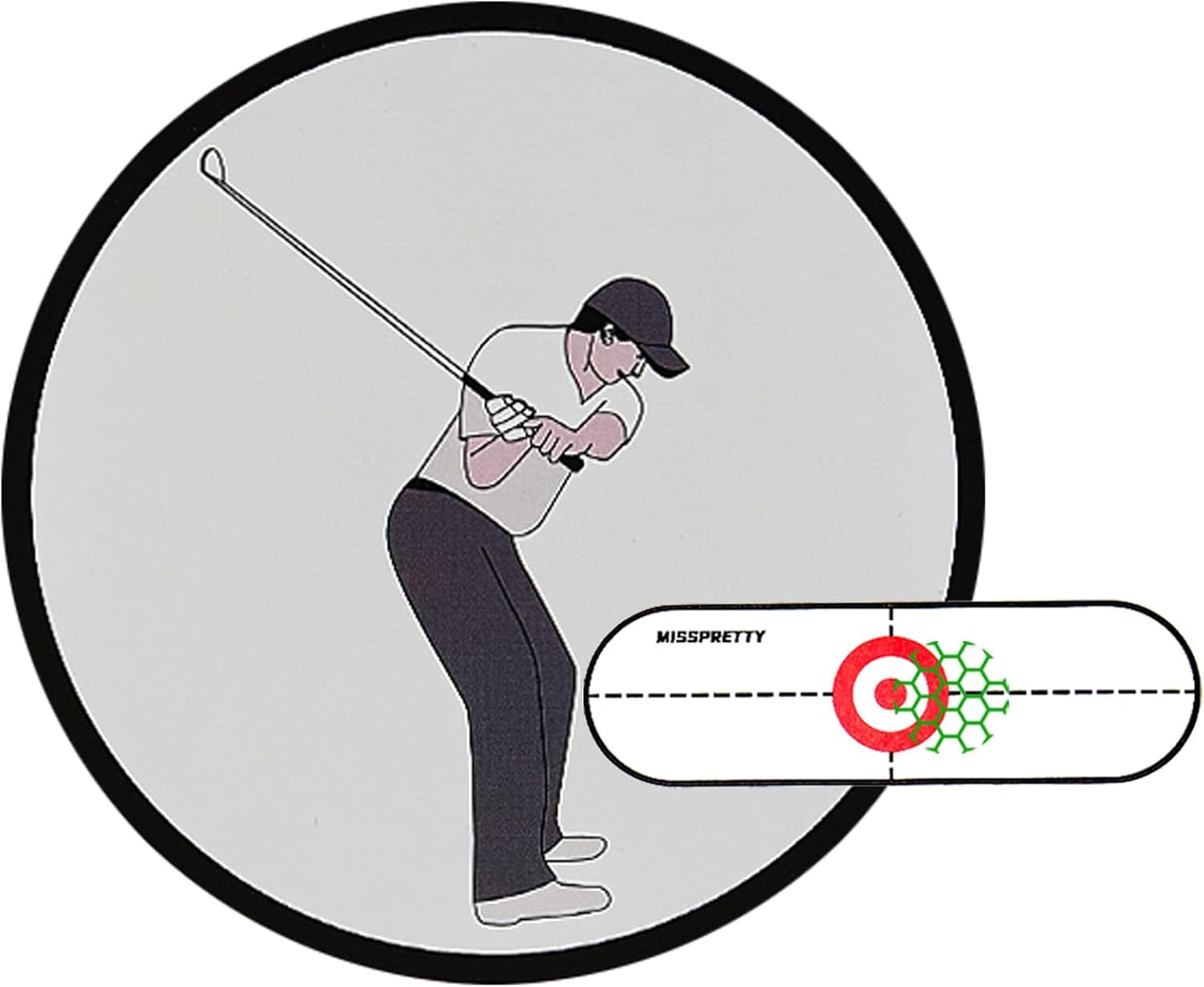 MISSPRETTY Golf Impact Tape Training aid Golf Club face Impact Stickers Can Effectively Improve Your Golf Skills Golf Impact Stickers Precise Force, Clearly Visible
