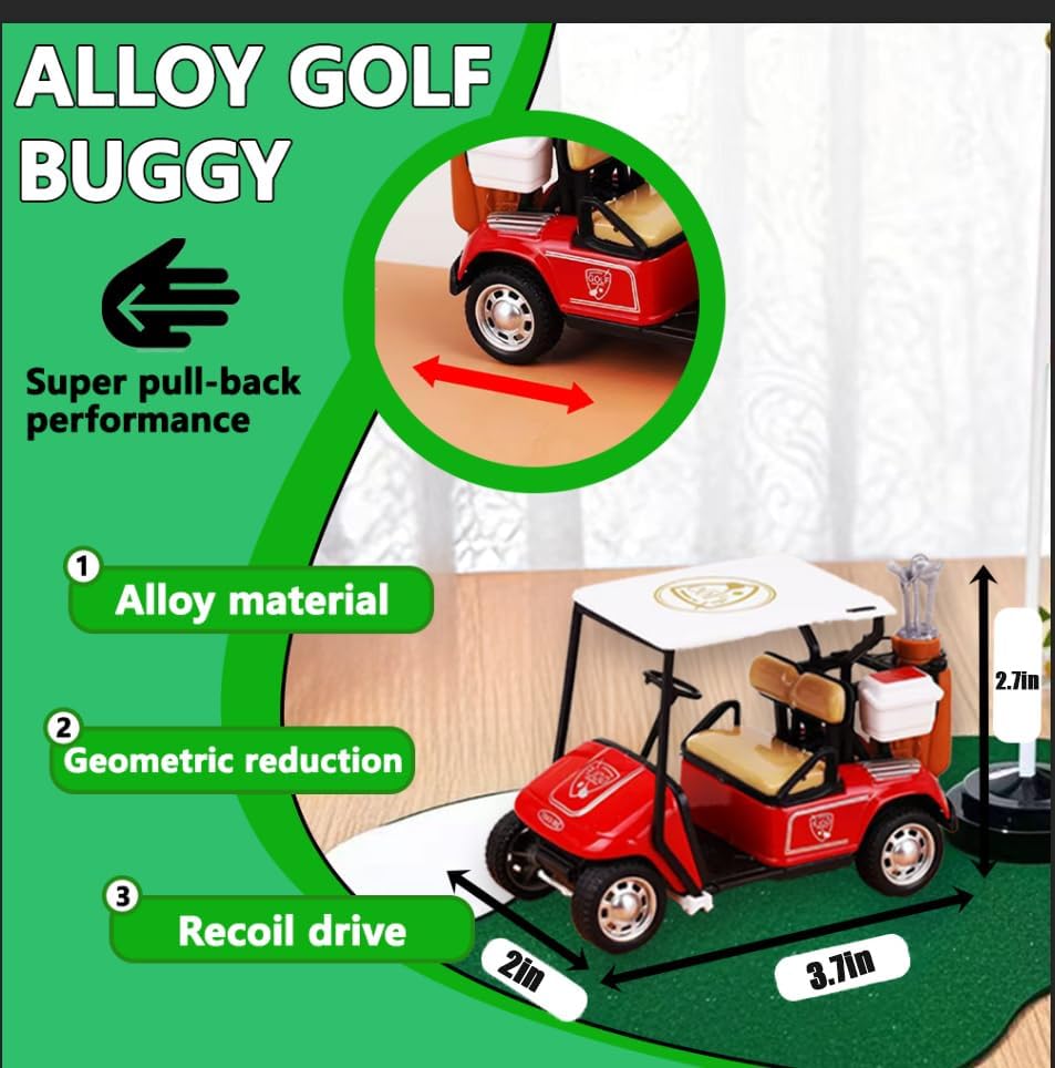4 Set Golf Centerpieces Table Decorations Golf Party Supplies Including Ball Sand Trap Red Flag Plastic Flag Stand for Sport Themed Birthday Party Decor (Green Golf centerpieces set2)