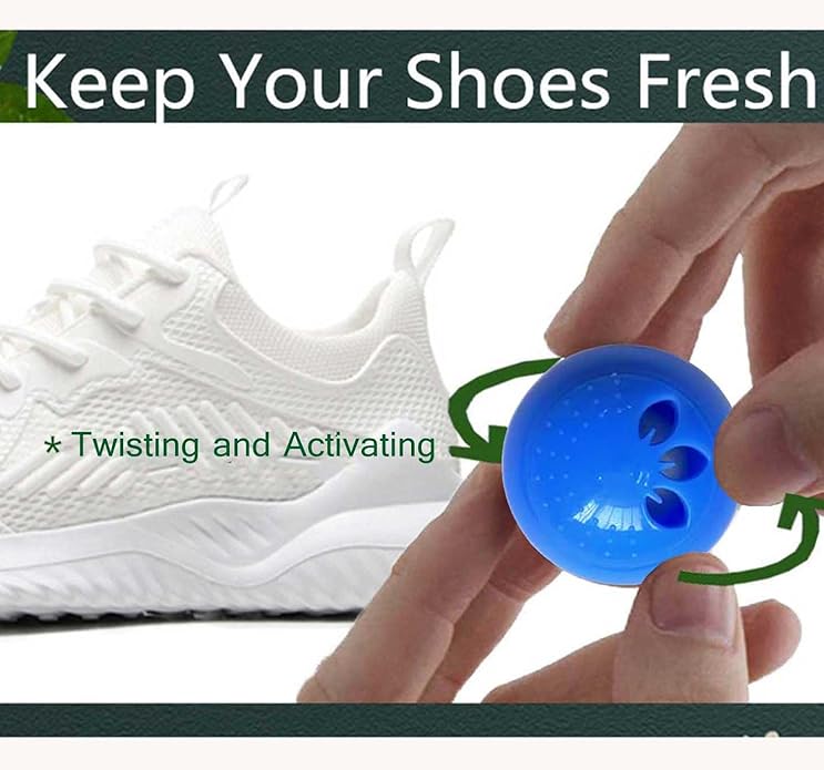 Shoe Deodorizer Balls Sneaker Deodorizers Balls Odor Eliminating for Shoes 6 Packs