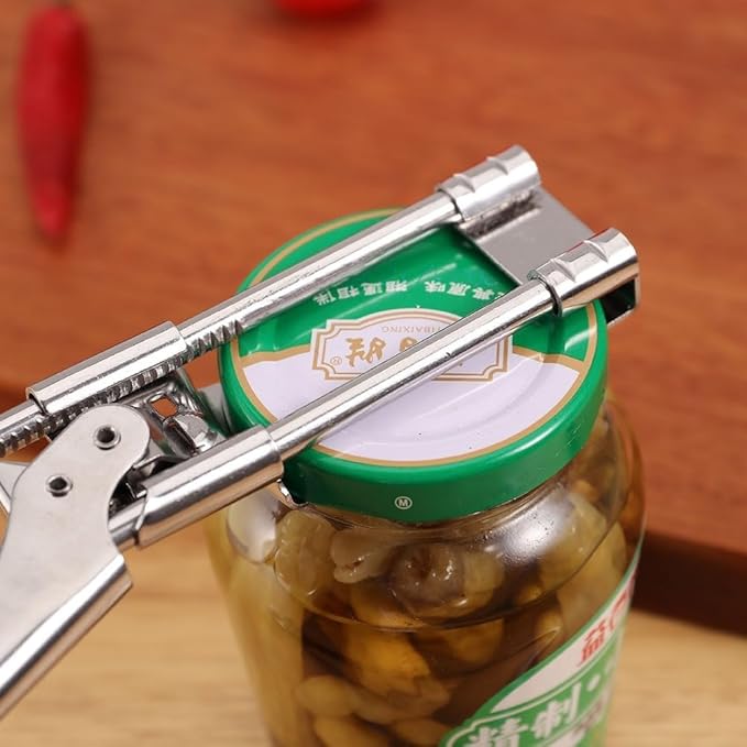 Jar Openers for Seniors, Jar Opener Gripper, Can Opener Manual, Adjustable Stainless Steel Jar Opener for Children and the Elderly. (2)