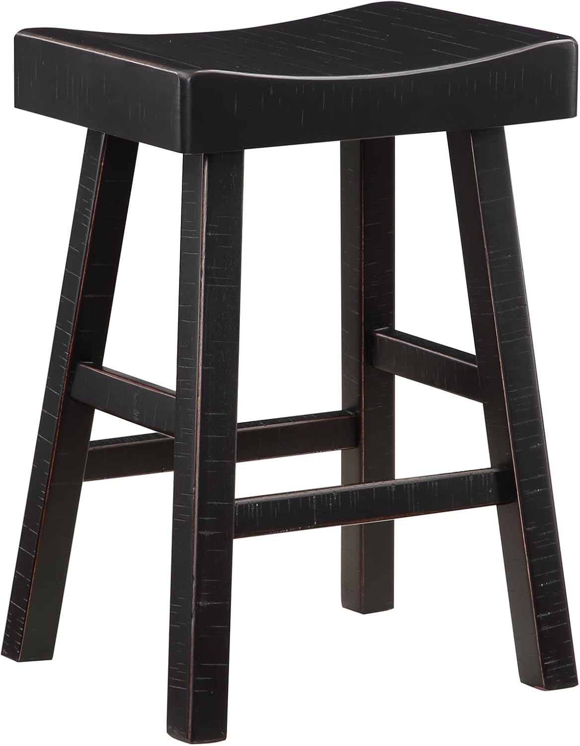 Lexicon Bar Table Set for 3, Small Kitchen Table Set Kitchen Island Table with 3 Saddle Bar Stools, 4 Piece Dining Table Set for Breakfast Nook, Living Room, Apartment, Counter Height, Black