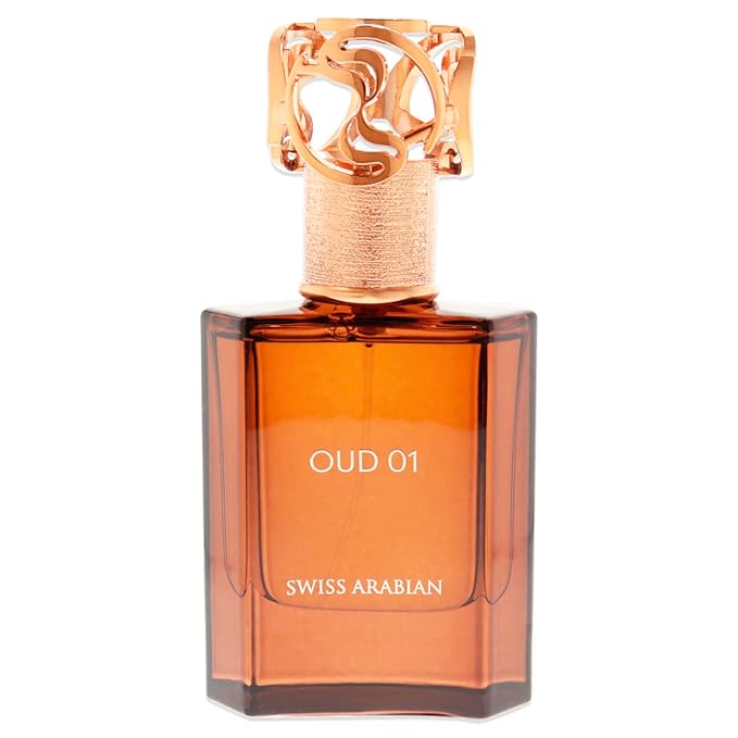 Swiss Arabian Oud 01 - Luxury Products From Dubai - Long Lasting, Addictive Personal EDP Spray Fragrance - Seductive Signature Aroma - 1.7 Oz